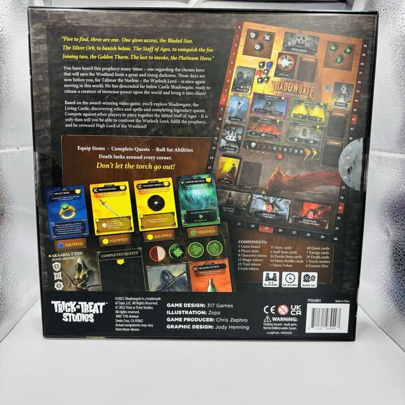 Trick or Treat Studios Shadowgate The Living Castle. Board Game. Complete. - Picture 2 of 15